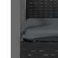 vidaXL Gartenstühle mit Kissen 2 Stk. Schwarz 56,5x57x83cm Poly Rattan vidaXL Gartenstühle mit Kissen 2 Stk. Schwarz 56,5x57x83cm Poly Rattan