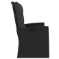 vidaXL Gartenbank mit Liegefunktion & Kissen Schwarz 118cm Poly Rattan vidaXL Gartenbank mit Liegefunktion & Kissen Schwarz 118cm Poly Rattan