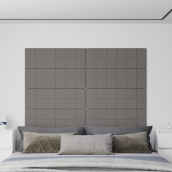 Wandpaneele 12 Stk. Hellgrau 90x30 cm Stoff 3,24 m²