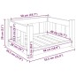 vidaXL Hundebett 55,5x45,5x28 cm Massivholz Kiefer vidaXL Hundebett 55,5x45,5x28 cm Massivholz Kiefer