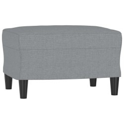vidaXL Fußhocker Hellgrau 60x50x41 cm Stoff