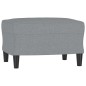 vidaXL Fußhocker Hellgrau 60x50x41 cm Stoff vidaXL Fußhocker Hellgrau 60x50x41 cm Stoff