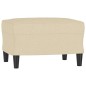 vidaXL Fußhocker Creme 60x50x41 cm Stoff vidaXL Fußhocker Creme 60x50x41 cm Stoff