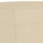 vidaXL Fußhocker Creme 60x50x41 cm Stoff vidaXL Fußhocker Creme 60x50x41 cm Stoff
