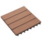vidaXL Terrassenfliesen 11Stk. Tief Geprägt WPC 30x30cm 1 qm Hellbraun vidaXL Terrassenfliesen 11Stk. Tief Geprägt WPC 30x30cm 1 qm Hellbraun