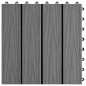 vidaXL Terrassenfliesen 11 Stk. Tief Geprägt WPC 30x30cm 1 qm Grau vidaXL Terrassenfliesen 11 Stk. Tief Geprägt WPC 30x30cm 1 qm Grau