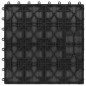 vidaXL Terrassenfliesen 11 Stk. Tief Geprägt WPC 30x30cm 1 qm Schwarz vidaXL Terrassenfliesen 11 Stk. Tief Geprägt WPC 30x30cm 1 qm Schwarz