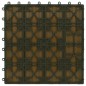vidaXL Terrassenfliesen 11Stk. Tief Geprägt WPC 30x30cm 1 qm Teakfarbe vidaXL Terrassenfliesen 11Stk. Tief Geprägt WPC 30x30cm 1 qm Teakfarbe