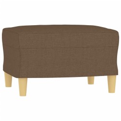 vidaXL Fußhocker Braun 60x50x41 cm Stoff