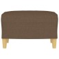 vidaXL Fußhocker Braun 60x50x41 cm Stoff vidaXL Fußhocker Braun 60x50x41 cm Stoff