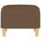 vidaXL Fußhocker Braun 60x50x41 cm Stoff vidaXL Fußhocker Braun 60x50x41 cm Stoff
