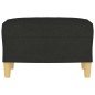 vidaXL Fußhocker Schwarz 60x50x41 cm Stoff vidaXL Fußhocker Schwarz 60x50x41 cm Stoff