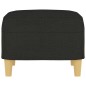 vidaXL Fußhocker Schwarz 60x50x41 cm Stoff vidaXL Fußhocker Schwarz 60x50x41 cm Stoff