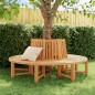 vidaXL Baumbänke 2 Stk. Halbrund Ø201 cm Massivholz Teak vidaXL Baumbänke 2 Stk. Halbrund Ø201 cm Massivholz Teak