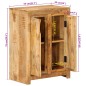 vidaXL Sideboard 55x33x75 cm Massivholz Mango vidaXL Sideboard 55x33x75 cm Massivholz Mango