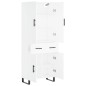 Highboard Weiß 69,5x34x180 cm Holzwerkstoff Highboard Weiß 69,5x34x180 cm Holzwerkstoff