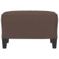 vidaXL Fußhocker Braun 60x50x41 cm Kunstleder vidaXL Fußhocker Braun 60x50x41 cm Kunstleder