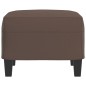 vidaXL Fußhocker Braun 60x50x41 cm Kunstleder vidaXL Fußhocker Braun 60x50x41 cm Kunstleder