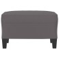 vidaXL Fußhocker Grau 60x50x41 cm Kunstleder