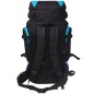 vidaXL Wanderrucksack XXL 75 L Schwarz und Blau vidaXL Wanderrucksack XXL 75 L Schwarz und Blau