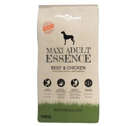 vidaXL Trockenhundefutter Maxi Adult Essence Beef & Chicken 15 kg