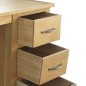 vidaXL Schreibtisch mit 3 Schubladen 106x40x75 cm Massivholz Eiche vidaXL Schreibtisch mit 3 Schubladen 106x40x75 cm Massivholz Eiche