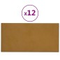 Wandpaneele 12 Stk. Braun 60x30 cm Samt 2,16 m² Wandpaneele 12 Stk. Braun 60x30 cm Samt 2,16 m²