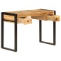 vidaXL Schreibtisch mit 2 Schubladen 110 x 50 x 77 cm Mangoholz Massiv vidaXL Schreibtisch mit 2 Schubladen 110 x 50 x 77 cm Mangoholz Massiv