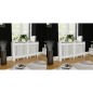 vidaXL Heizkörperabdeckung 2 Stk. Weiß MDF 152 cm vidaXL Heizkörperabdeckung 2 Stk. Weiß MDF 152 cm