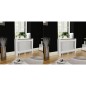 vidaXL Heizkörperabdeckung 2 Stk. Weiß MDF 112 cm vidaXL Heizkörperabdeckung 2 Stk. Weiß MDF 112 cm
