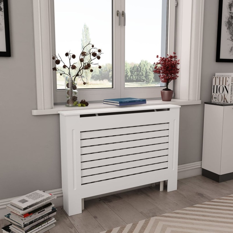 vidaXL Heizkörperabdeckung Weiß 112×19×81,5 cm MDF vidaXL Heizkörperabdeckung Weiß 112×19×81,5 cm MDF