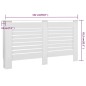 vidaXL Heizkörperabdeckung Weiß 152×19×81,5 cm MDF vidaXL Heizkörperabdeckung Weiß 152×19×81,5 cm MDF