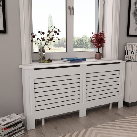 vidaXL Heizkörperabdeckung Weiß 172×19×81,5 cm MDF