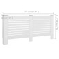vidaXL Heizkörperabdeckung Weiß 172×19×81,5 cm MDF vidaXL Heizkörperabdeckung Weiß 172×19×81,5 cm MDF