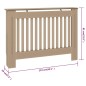 vidaXL Heizkörperverkleidung 112x19x81 cm MDF vidaXL Heizkörperverkleidung 112x19x81 cm MDF