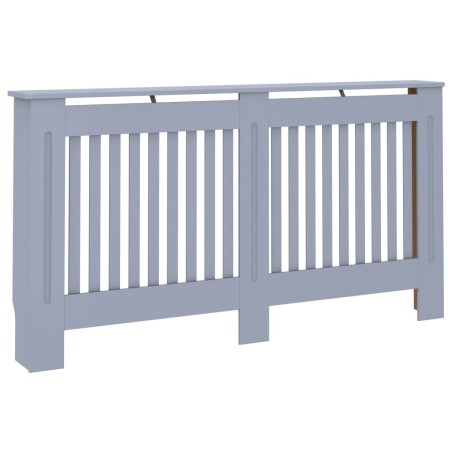 vidaXL Heizkörperverkleidung Anthrazit 152 x 19 x 81 cm MDF