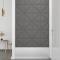 Wandpaneele 12 Stk. Hellgrau 30x30 cm Stoff 0,54 m² Wandpaneele 12 Stk. Hellgrau 30x30 cm Stoff 0,54 m²