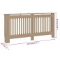 vidaXL Heizkörperverkleidung 172x19x81 cm MDF vidaXL Heizkörperverkleidung 172x19x81 cm MDF