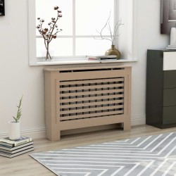 vidaXL Heizkörperverkleidung 112x19x81,5 cm MDF
