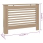 vidaXL Heizkörperverkleidung 112x19x81,5 cm MDF vidaXL Heizkörperverkleidung 112x19x81,5 cm MDF