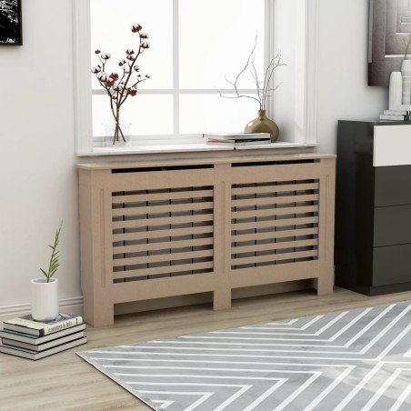 vidaXL Heizkörperverkleidung 152x19x81 cm MDF