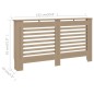 vidaXL Heizkörperverkleidung 152x19x81 cm MDF vidaXL Heizkörperverkleidung 152x19x81 cm MDF