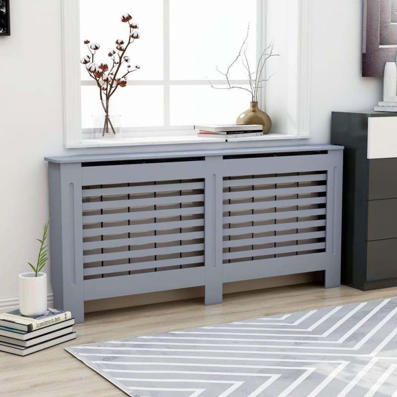 vidaXL Heizkörperverkleidung Anthrazit 172 x 19 x 81 cm MDF vidaXL Heizkörperverkleidung Anthrazit 172 x 19 x 81 cm MDF