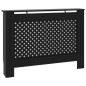 vidaXL Heizkörperverkleidung Schwarz 112x19x81,5 cm MDF vidaXL Heizkörperverkleidung Schwarz 112x19x81,5 cm MDF
