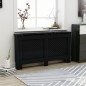 vidaXL Heizkörperverkleidung Schwarz 152 x 19 x 81 cm MDF vidaXL Heizkörperverkleidung Schwarz 152 x 19 x 81 cm MDF