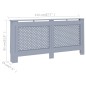 vidaXL Heizkörperverkleidung Anthrazit 172 x 19 x 81 cm MDF vidaXL Heizkörperverkleidung Anthrazit 172 x 19 x 81 cm MDF