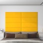 Wandpaneele 12 Stk. Gelb 90x30 cm Samt 3,24 m² Wandpaneele 12 Stk. Gelb 90x30 cm Samt 3,24 m²
