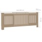 vidaXL MDF Heizkörperverkleidung 205 cm vidaXL MDF Heizkörperverkleidung 205 cm