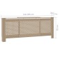 vidaXL MDF Heizkörperverkleidung 205 cm vidaXL MDF Heizkörperverkleidung 205 cm
