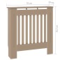 vidaXL MDF Heizkörperverkleidung 78 cm vidaXL MDF Heizkörperverkleidung 78 cm
